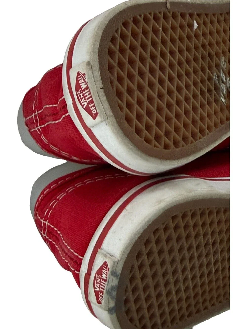 VANS OFF THE WALL UNISEX LOW SNEAKER Mens 5.5 Womens 7 Laces Red / Dark Pink